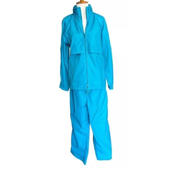 Woolrich Other - Vintage Woolrich Treton Aqua 2-pc Nylon Sweatsuit Women's Sz S